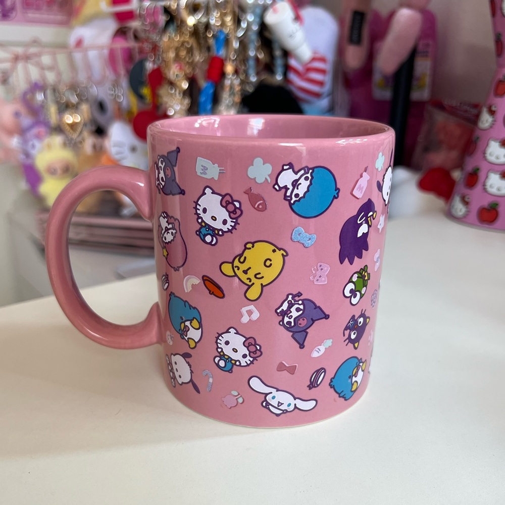 Hello Kitty & Friends Pink Ceramic Mug - 16oz
